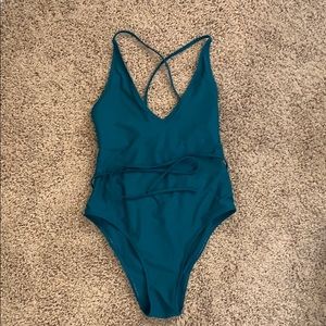 Teal One Piece Swimsuit